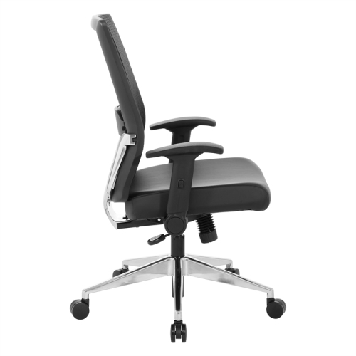 Black Matrix Back Manager's Office Chair with Dillon Black Fabric Seat