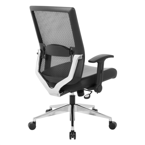 Black Matrix Back Manager's Office Chair with Dillon Black Fabric Seat