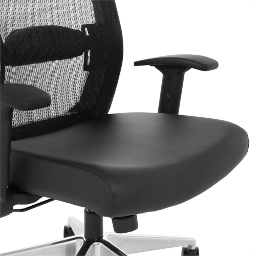 Black Matrix Back Manager's Office Chair with Dillon Black Fabric Seat