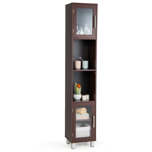 Costway 71" Tall Tower Bathroom Storage Cabinet Organizer Display Shelves Bedroom