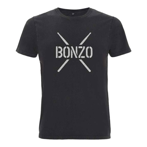 T-shirt à pochoir John Bonham Bonzo de Promuco percussion, très grand