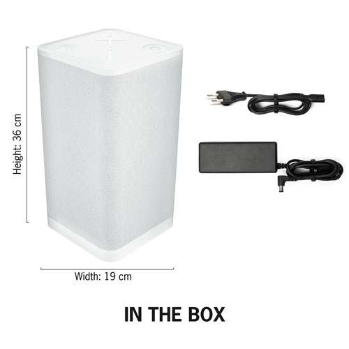 Ultimate Ears HYPERBOOM Splashproof Bluetooth Wireless Party Speaker - White