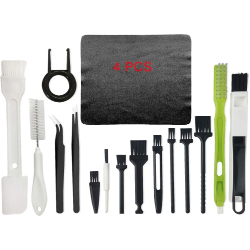 Image 1 de 7.. Kit de nettoyage pour ordinateur Dolaer, brosses multi-usage 19 en 1, brosses antistatiques, pour imprimante, lecteur d'auto