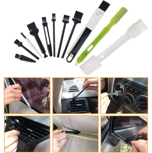 Dolaer Computer Cleaning Kit, 19 in 1 Multi-Purpose Brushes Anti Static Brushes Clothes for Computer Printer Car Player