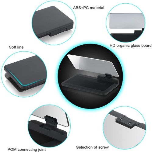 Car GPS Mobile Head Up Display Holder with HD Image Reflection for HUD, Smartphone, iPhone, Samsung, Car Navigation
