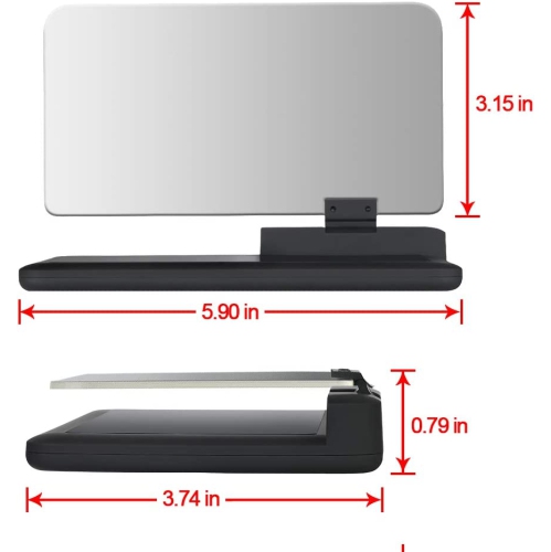 Car GPS Mobile Head Up Display Holder with HD Image Reflection for HUD, Smartphone, iPhone, Samsung, Car Navigation