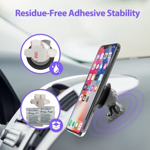 Cell Phone Holder for Car,Hat Mobile Phone Car Holder Mount with Universal Stick-on Magnetic Smartphone Car Holder Devices Dashboard Ornaments for