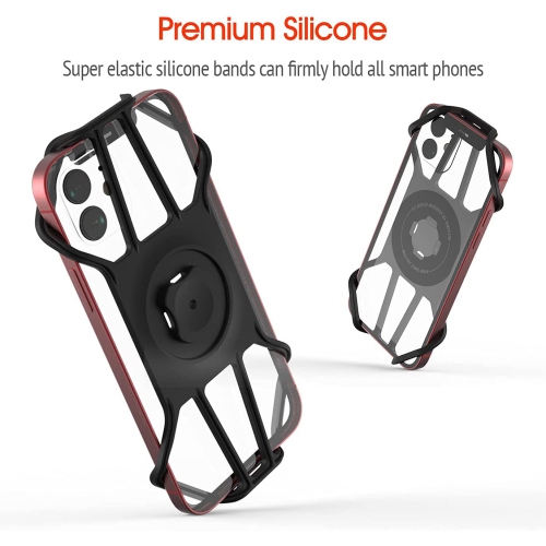 Universal Phone Silicone Adapter - Quick Attach Your Cellphone to Any Bike Mount / Car Phone Holder / Armband / Belt Clip