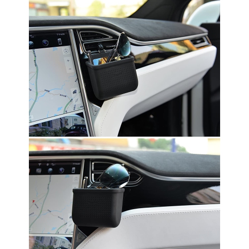 Car Air Vent Cell Phone Holder Car Mount Phone Holder Pocket Organizer Car Cradle Mount Pouch Bag Box Tidy Storage Coin Key Case Sunglasses Organizer