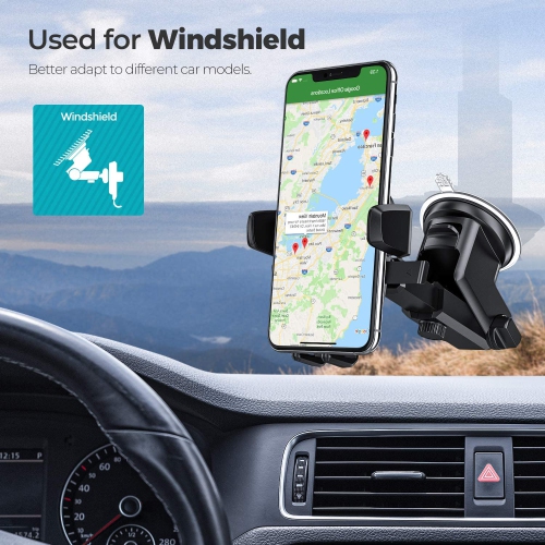 Car Phone Mount, Dashboard Car Phone Holder, Washable Strong Sticky Gel Pad Fit for All Cell Phones