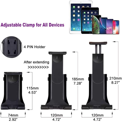 Support porte-gobelet pour tablette, support de voiture pour iPad Mini 8.3 po 2021/Samsung S22/S21/S20/Galaxy Z Fold 3/Z Flip 3/Z Fold 2/iPhone 13 12