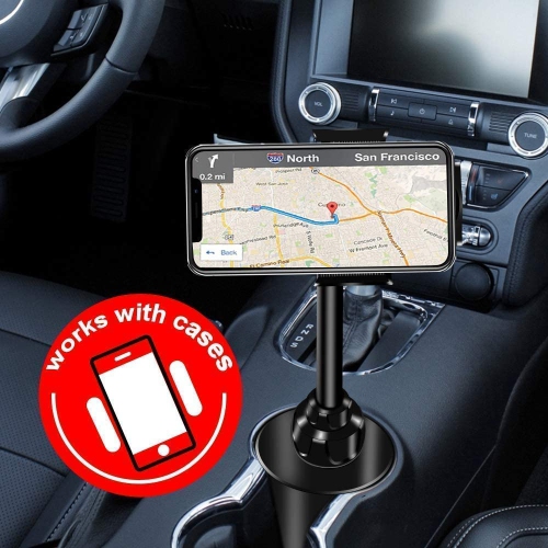 Support porte-gobelet pour tablette, support de voiture pour iPad Mini 8.3 po 2021/Samsung S22/S21/S20/Galaxy Z Fold 3/Z Flip 3/Z Fold 2/iPhone 13 12