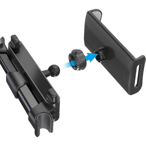 Car Tablet holder, Headrest Mount Holder compatible with Smartphones, Tablets, iPad, Galaxy Tab with 360° Adjustable Rotating Car Back Seat Mount