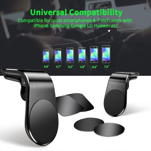 Magnetic Car Mount, Car Vent Mount Air Vent Car Mount Phone Holder 360 Degree Rotation Cell Phone Car Stand Compatible for iPhone 12, 11 Pro, XS Max,