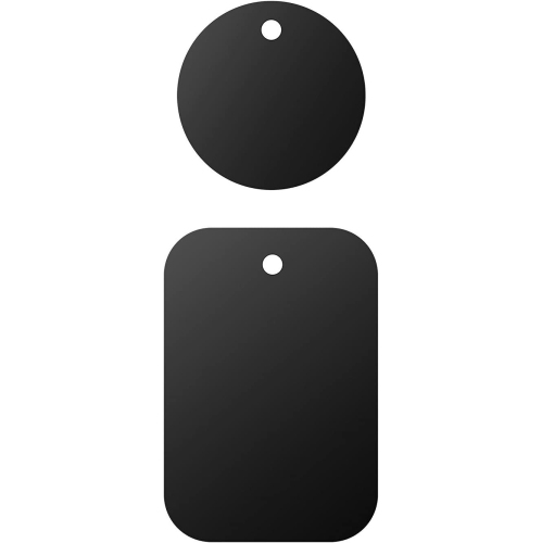 DOLAER  Mount Metal Plates Replacement Kits With 3M Adhensive for Magnetic Car Mount Phone Holder 2 Pack (1 Rectangle 1 Round)
