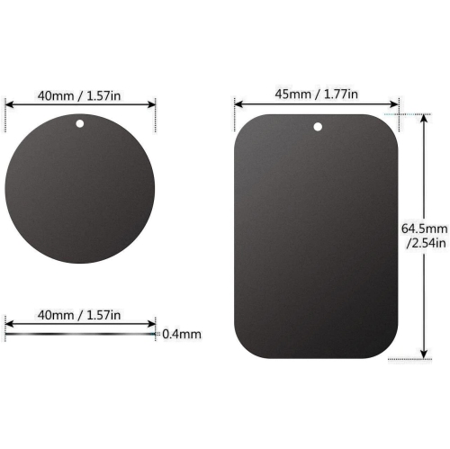 Mount Metal Plates Replacement Kits with 3M Adhensive for magnetic Car Mount Phone Holder 2 Pack