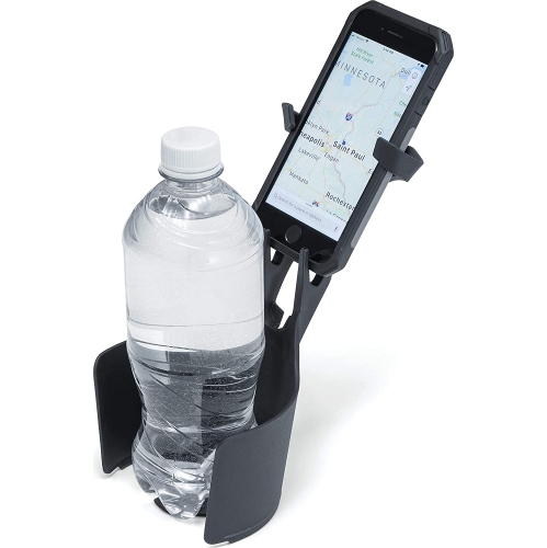 DOLAER  6474 Free-Flex Cup And Cell Phone Device Holder: Mounts In Cars, Trucks, Vans, Utvs With Flexible Arms Securing Various Phones/cases In Black