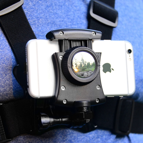 – Support de poitrine pour téléphone intelligent – Support universel compatible avec iPhone et support de téléphone de Samsung pour filmer ou prendre