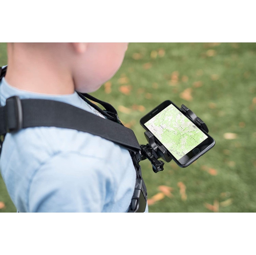 – Support de poitrine pour téléphone intelligent – Support universel compatible avec iPhone et support de téléphone de Samsung pour filmer ou prendre