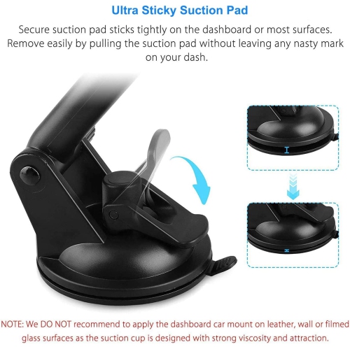 Phone Holder for Car, 2 in 1 Car Tablet Mount, Windshield Cell Phone Car Holder Stand for GPS/Samsung Galaxy/iPad Pro/Air, iPad/iPad Mini/iPhone