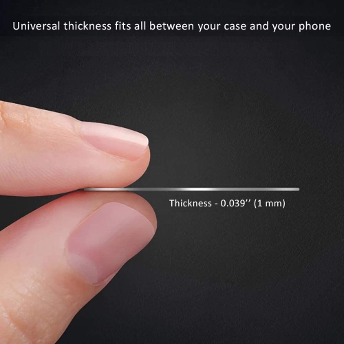 Cute Replacement Metal Plates Set 4 Pack for Magnetic Phone Holder. Kit of 4 Mix Round Discs Without Holes for Car Mount, Phone Case Back. Strong