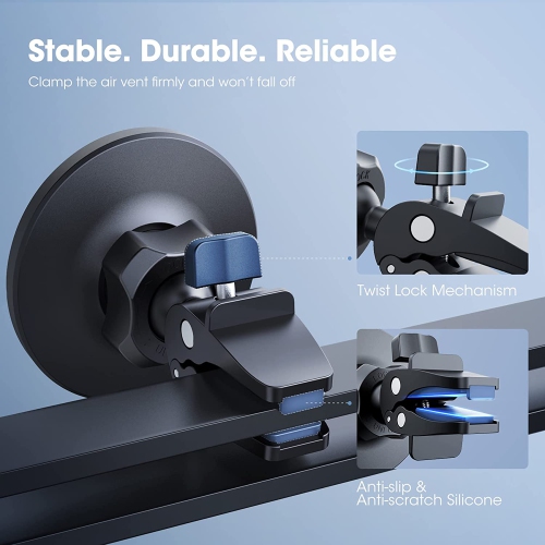 Support MagSafe pour l’auto, support magnétique pour téléphone pour l’auto, support magnétique pour trappe d’aération d’auto compatible avec iPhone