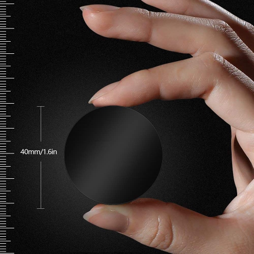 [8 Pack] Magnetic Car Mount Holder Metal Plate, 40mm Round Black Universal Replacement Mount Metal Plate Kit with Adhesive for Magnetic Car Mount