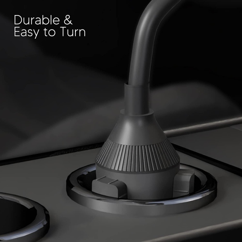 Porte-téléphone porte-gobelet pour automobile, camion - Support à porte-gobelet flexible à col de cygne de 8 pi pour téléphone cellulaire à base