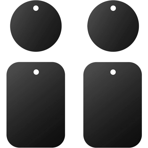 Trousses de remplacement de plaques métalliques avec support adhésif 3M Adhinsive pour support de téléphone magnétique pour l’auto, paq. 4