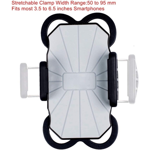 Universal Cell Phone Holder Mount Clip for Golf Cart, Mic Microphone Stand Pole, Wheelchair Walker, Stroller, Boat, Exercise Spin Bike, Bicycle