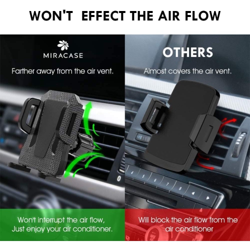 Air Vent Phone Holder for Car,Universal Vehicle Cell Phone Mount with Adjustable Clip Compatible with iPhone 13 Series/iPhone 12 Series/11 /11 Pro