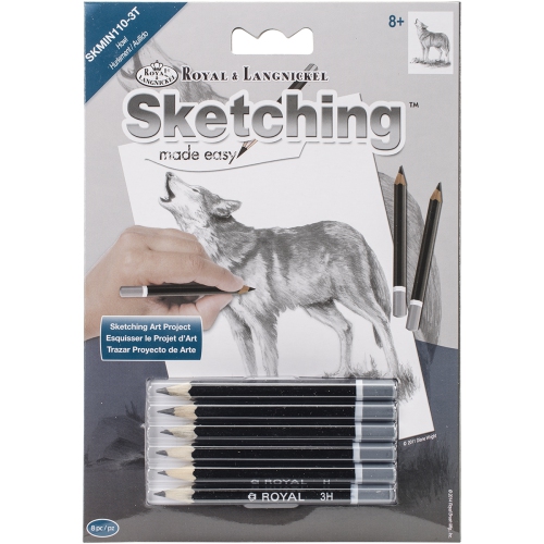 Royal & Langnickel(R) Sketching Made Easy Kit 5"X7"-Howl