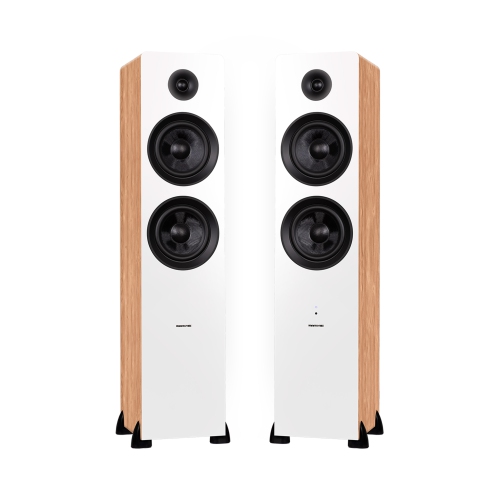 FLUANCE  Ai81 Powered 2-Way Floorstanding Tower Speakers With 150W Built-In Amplifier for Tv, Turntable, PC And Bluetooth