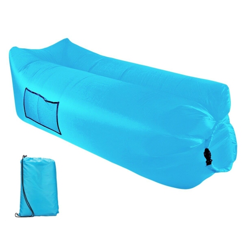 Inflatable Lounger Sofa Bed with Travel Bag Pouch for Travel, Camping, Picnics