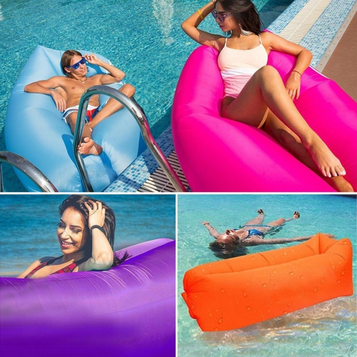 Inflatable Lounger Sofa Bed with Travel Bag Pouch for Travel, Camping, Picnics