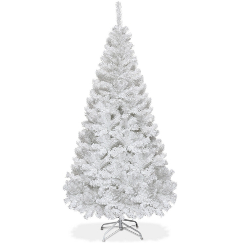 SLICKBLUE  6 Ft Artificial Pvc Christmas Tree W/ Stand-6 Ft In White