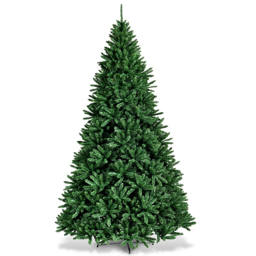 SLICKBLUE  Hinged Artificial Pvc Christmas Tree With Solid Metal Stand, Easy Assembly Design
