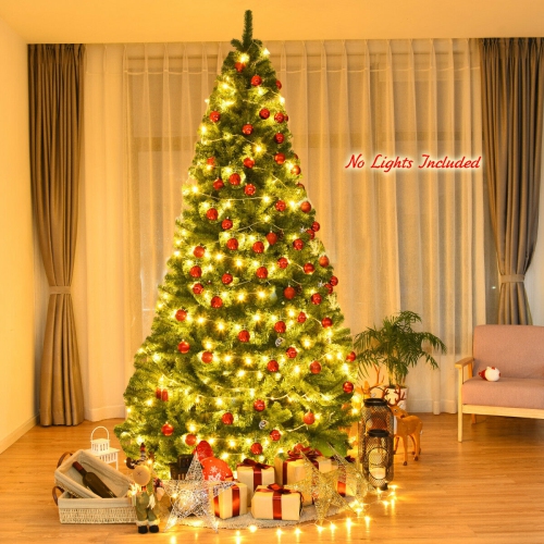 Premium PVC Christmas Tree with Hinged Design, Indoor Artificial Holiday Tree