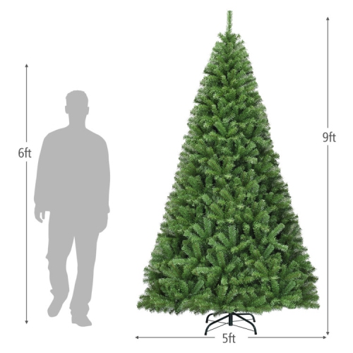 Premium PVC Christmas Tree with Hinged Design, Indoor Artificial Holiday Tree