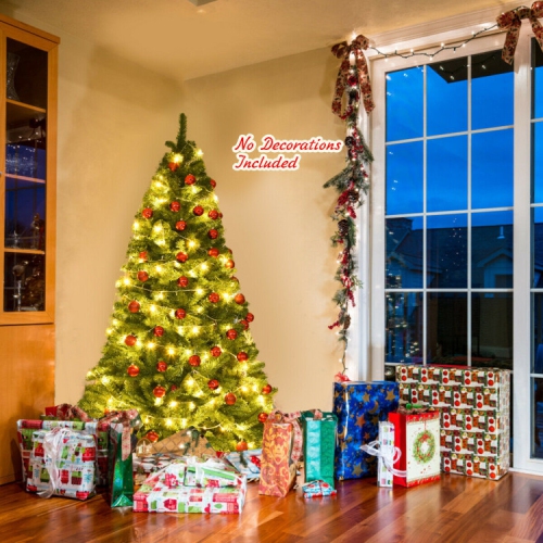 Premium PVC Christmas Tree with Hinged Design, Indoor Artificial Holiday Tree