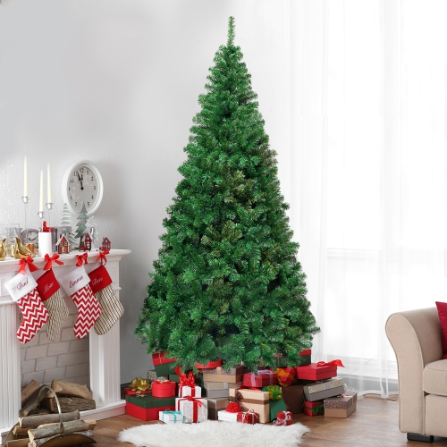 Artificial PVC Hinged Christmas Tree with Solid Metal Stand-7 ft