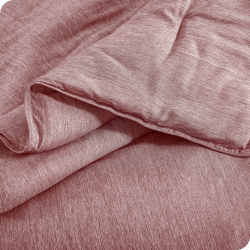 Bare Home Comforter Set - Goose Down Alternative - Ultra-Soft - Hypoallergenic - All Season Breathable Warmth - Heather Rosewood, King/California King