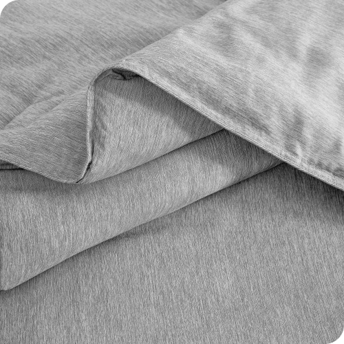 Bare Home Comforter Set - Goose Down Alternative - Ultra-Soft - Hypoallergenic - All Season Breathable Warmth - Heather Charcoal, Twin/Twin XL