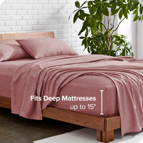 Bare Home Sheet Set - Premium 1800 Ultra-Soft Microfiber - Double Brushed - Hypoallergenic - Wrinkle Resistant