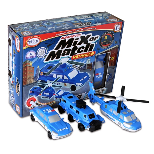 POPULAR PLAYTHINGS  Magnetic Mix Or Match® Vehicles, Police