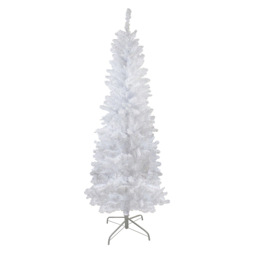 NORTHLIGHT  6' Pencil Spruce Artificial Christmas Tree - Unlit In White
