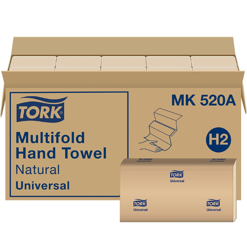 Tork – essuie-main universel à plis multiples MK520A, 1 épaisseur, 9.5 larg. X 9.13 long.