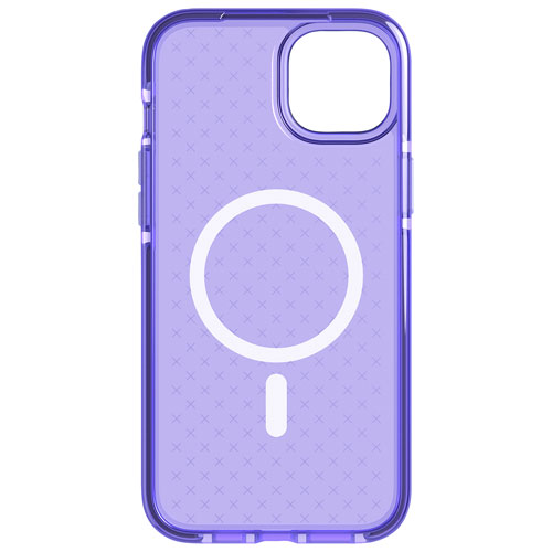 tech21 Evo Check Fitted Soft Shell Case for iPhone 14 Plus - Wondrous Purple