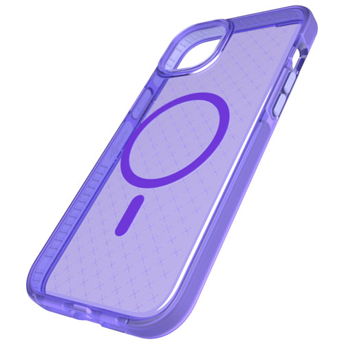 tech21 Evo Check Fitted Soft Shell Case for iPhone 14 Plus - Wondrous Purple
