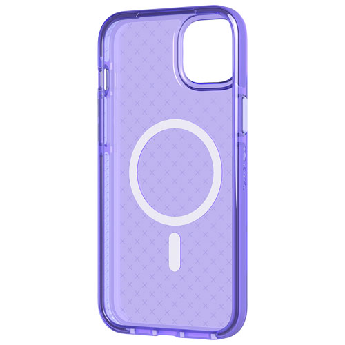 tech21 Evo Check Fitted Soft Shell Case for iPhone 14 Plus - Wondrous Purple